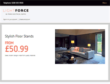 Tablet Screenshot of lightforceelectrical.com